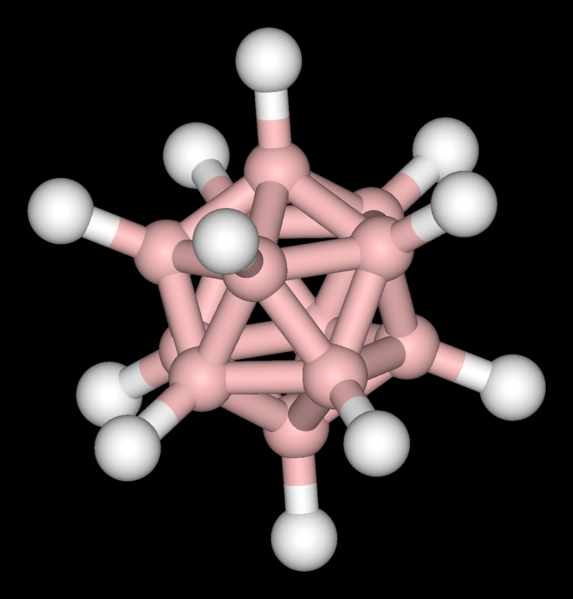 Cluster de bore à très haute symétrie Formule C12H12(2-)